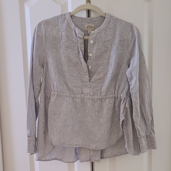 J. Crew Tops - J Crew linen blend blouse